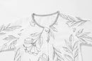 Sleeping Suit - Light Grey Lilies 0.6TOG